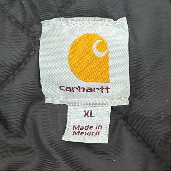 Carhartt Men’s Traditional Duck Jacket J002 Corduroy Collar Size XL - Picture 5 of 13